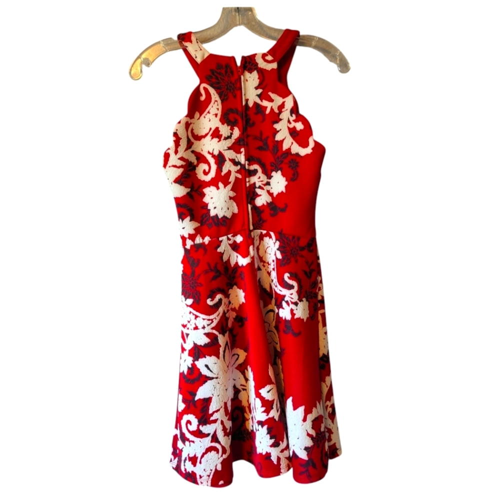 Trixxi Red Sleeveless Halter Mini Dress Sz. S - Picture 2 of 8